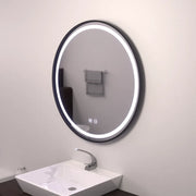 LED Στρογγυλός καθρέφτης 60cm, Lucea Touch, Σύστημα Demist, Dimmable Καθρέφτης Μπάνιου με LED και Demist Προεπιλεγμένος τίτλος Alessandro Design