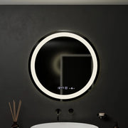 Στρογγυλός καθρέφτης LED, 60 cm, Celeste MotionGlow Marcello, Σύστημα Demister, Ρολόι & Θερμόμετρο, Ρυθμιζόμενο, Θερμό Ουδέτερο Ψυχρό Φως 3000K/4000K/6000K Marcello Mirrors Προεπιλεγμένος τίτλος Alessandro Design