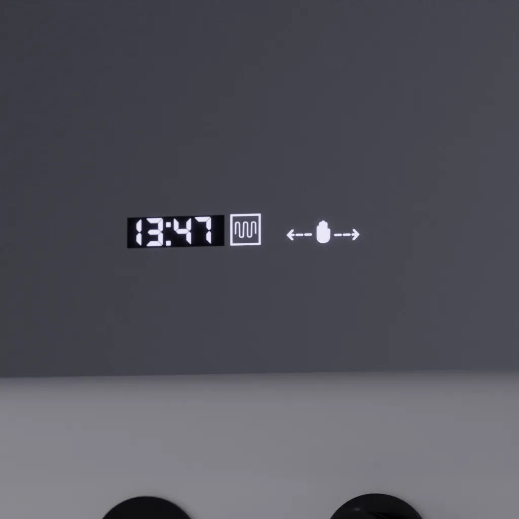 Ορθογώνιος καθρέφτης LED, 80x60 cm, Precision MotionGlow Marcello, Σύστημα αποθαμβώματος, Ρολόι & Θερμόμετρο, Καλλυντικός Μεγεθυντικός φακός, Dimable Marcello Mirrors Προεπιλεγμένος τίτλος Alessandro Design