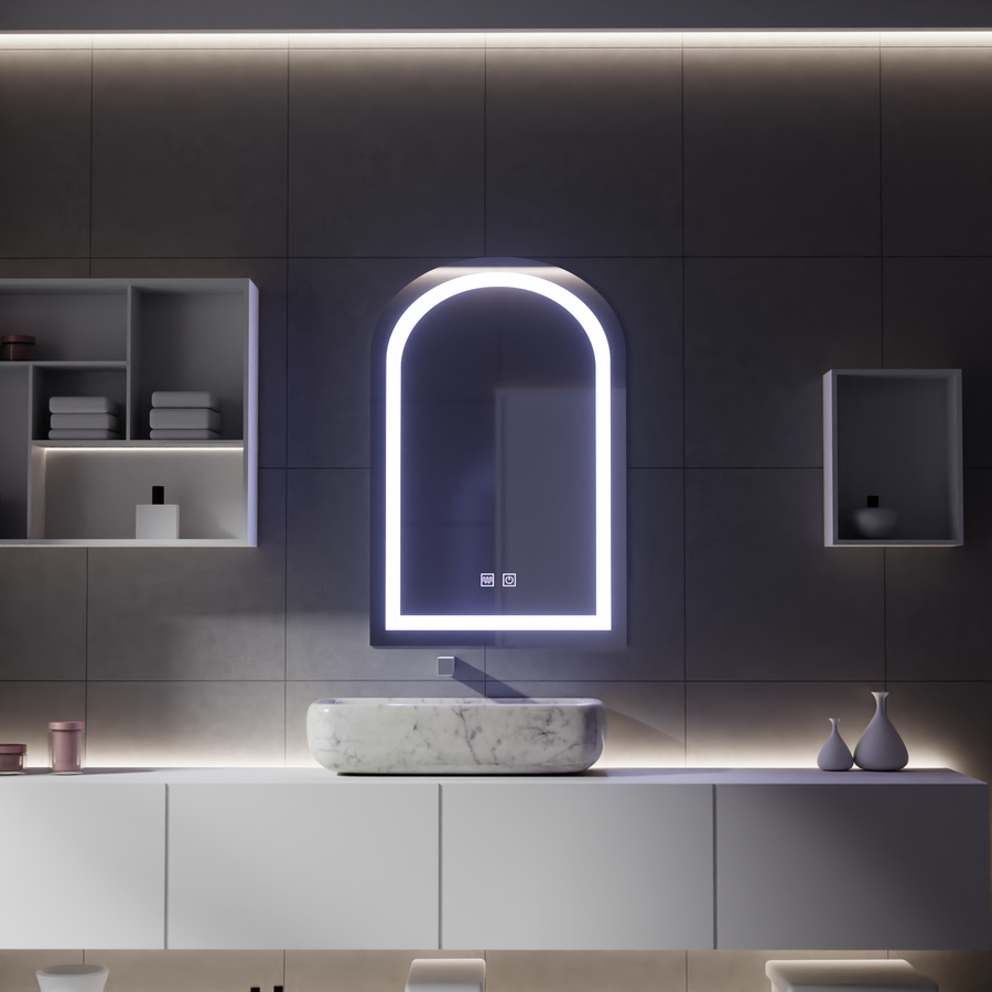 Καθρέφτης αφής LED με λειτουργία ξεθάμπωσης, 80x50cm Καθρέφτες Korman E Προεπιλεγμένος τίτλος Alessandro Design