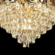 Candelabru Cristal FLORENCE Eleganza 9x E14, Diametru 50cm, Auriu Lucios, Inaltime Reglabila Candelabre Cristal Default Title Alessandro Design