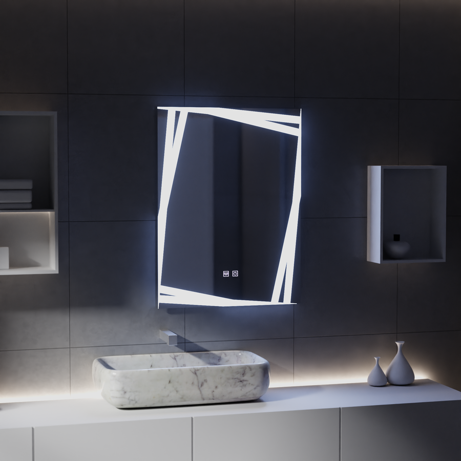 Καθρέφτης LED Touch Infinitum Demist System 60X80cm Καθρέφτες Korman E Προεπιλεγμένος Τίτλος Alessandro Design