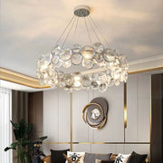 Angelica Crystal Chandelier 6XE14 Silver, Διάμετρος 49cm, Ρυθμιζόμενο ύψος Modern Chandeliers Προεπιλεγμένος τίτλος Alessandro Design