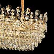 Candelabru Cristal FLORENCE Imperio 10x E14, 90cm, Auriu Lucios, Inaltime Reglabila Candelabre Cristal Default Title Alessandro Design