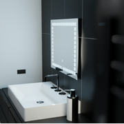 Ορθογώνιος καθρέφτης LED, 80x60 cm, Grid Light Basic Touch Mirrors Korman C Προεπιλεγμένος τίτλος Alessandro Design