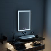 Καθρέφτης αφής Kariri LED, 60x80 cm, λειτουργία Demister, Gold Rose Brushed Frame Mirrors Korman E Προεπιλεγμένος τίτλος Alessandro Design