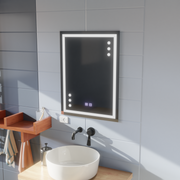 Καθρέφτης LED Touch Infima Σύστημα Αποθάμπωσης 60X80cm Καθρέφτες Korman E Προεπιλεγμένος Τίτλος Alessandro Design