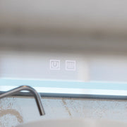 Ορθογώνιος καθρέφτης LED 90x75cm EDGE Touch Demister System, Καθρέφτες μαύρου πλαισίου Korman E Προεπιλεγμένος τίτλος Alessandro Design