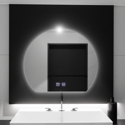 Καθρέφτης LED Half-moon, 60x54, Soluna Touch, Demister System, Dimmable Mirrors Korman E Προεπιλεγμένος τίτλος Alessandro Design