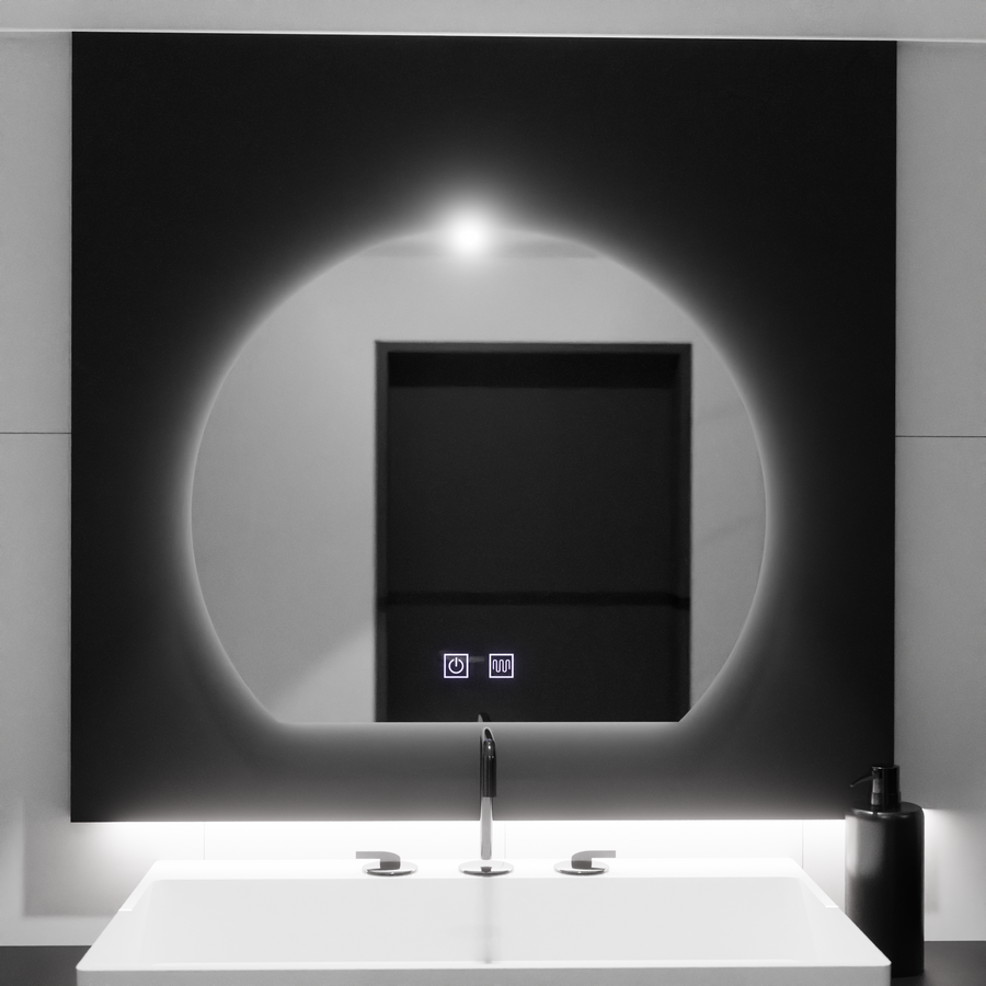 Καθρέφτης LED Half-moon, 60x54, Soluna Touch, Demister System, Dimmable Mirrors Korman E Προεπιλεγμένος τίτλος Alessandro Design