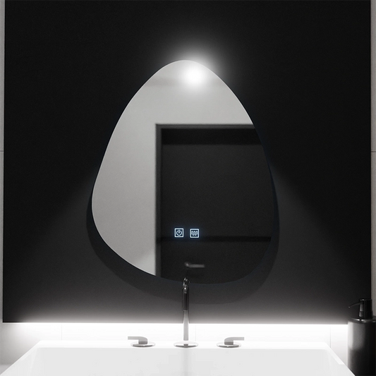 Οργανικός καθρέφτης LED 80x60cm, Fluido Touch, Σύστημα Demister, Dimmable