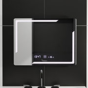 Ορθογώνιος καθρέφτης LED, 80x60cm, Rayonnement MotionGlow Marcello, Σύστημα Demister, Ρολόι & Θερμόμετρο, Dimable Mirrors Marcello Προεπιλεγμένος τίτλος Alessandro Design