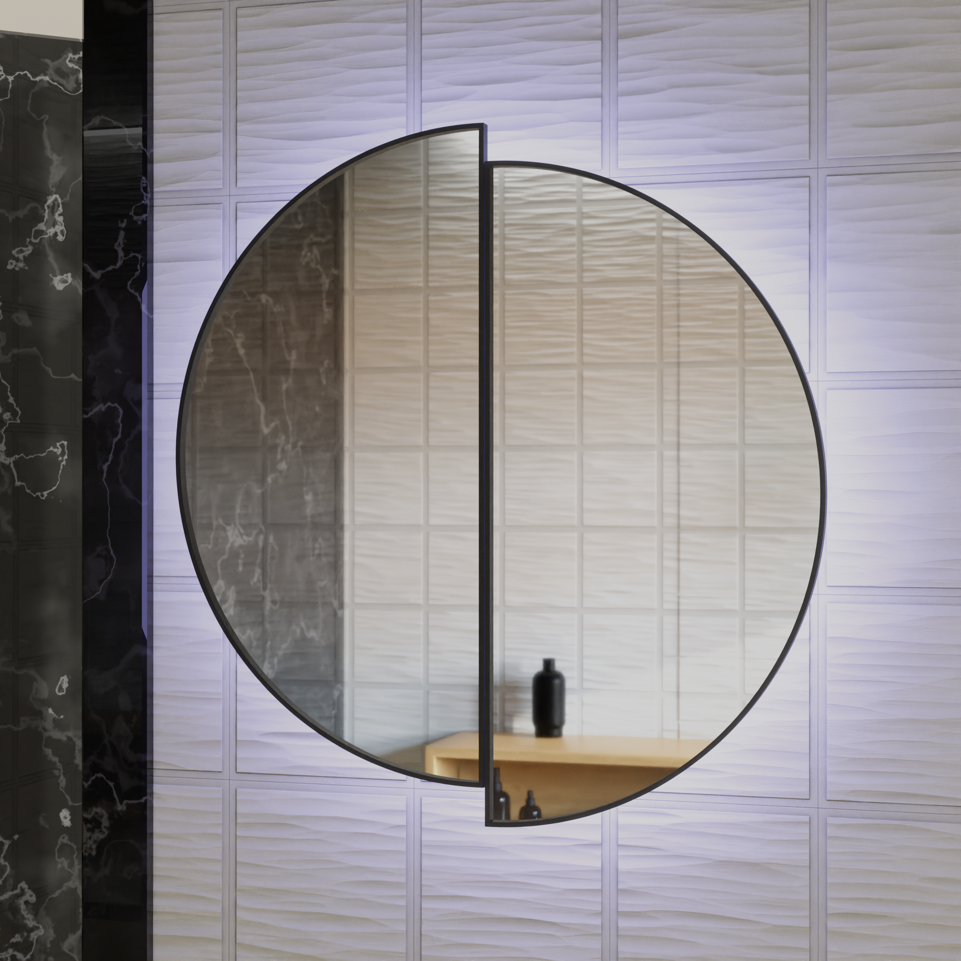 LED Touch Mariah Mirror Demist System 60X60cm Καθρέφτες Korman E Προεπιλεγμένος τίτλος Alessandro Design