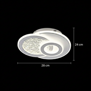 KOMPACTO LED Πολυέλαιος 47W, 3 κύκλοι, Κρύο/Ζεστό/Ουδέτερο φως, Λευκοί πολυέλαιοι LED Προεπιλεγμένος τίτλος Alessandro Design