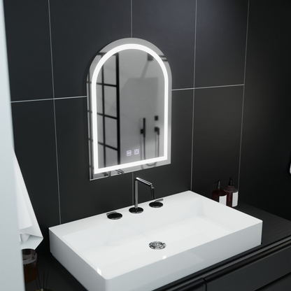 Τοξωτός καθρέφτης LED 60x80cm, Arco Touch, Demister System, Dimmable Mirrors Korman E Προεπιλεγμένος τίτλος Alessandro Design