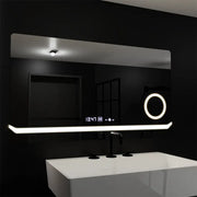 Ορθογώνιος καθρέφτης LED, 80x60 cm, Definition MotionGlow Marcello, Σύστημα αποθαμβώματος, Ρολόι & Θερμόμετρο, Καλλυντικός Μεγεθυντικός φακός, Καθρέφτες Dimable Marcello Προεπιλεγμένος τίτλος Alessandro Design