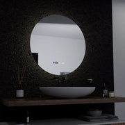 Στρογγυλός καθρέφτης LED, 60 cm, Serenite MotionGlow Marcello, Σύστημα αποθαμβώματος, Ρολόι & Θερμόμετρο, Dimable Mirrors Marcello Προεπιλεγμένος τίτλος Alessandro Design