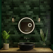 Στρογγυλός καθρέφτης LED, 11W, 60cm, Micah Marcello MotionGlow Sensor, Demister System, Clock & Thermometer, Cosmetic Magifier, Dimable Marcello Mirrors Προεπιλεγμένος τίτλος Alessandro Design