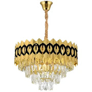 Crystal Chandelier PIERREFONDS Petito 3xE14, Διάμετρος 37,5cm, Γυαλιστερό Χρυσό, Ρυθμιζόμενο Ύψος Crystal Chandelier Προεπιλεγμένος τίτλος Alessandro Design