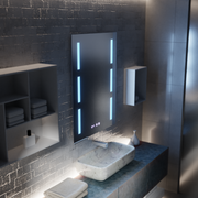 Καθρέφτης LED Touch Erich S86/60X80 Σύστημα αποθάμβωσης, Ρολόι και θερμοκρασία 60x80 cm Καθρέπτες Korman S Προεπιλεγμένος τίτλος Alessandro Design