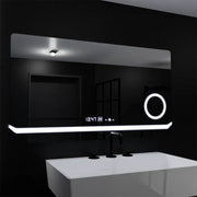 Ορθογώνιος καθρέφτης LED, 80x60 cm, Definition MotionGlow Marcello, Σύστημα αποθαμβώματος, Ρολόι & Θερμόμετρο, Καλλυντικός Μεγεθυντικός φακός, Καθρέφτες Dimable Marcello Προεπιλεγμένος τίτλος Alessandro Design