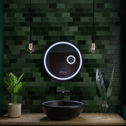 Στρογγυλός καθρέφτης LED, 11W, 60cm, Micah Marcello MotionGlow Sensor, Demister System, Clock & Thermometer, Cosmetic Magifier, Dimable Marcello Mirrors Προεπιλεγμένος τίτλος Alessandro Design