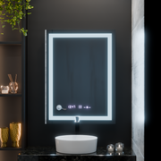 Ορθογώνιος καθρέφτης LED, 75x90 cm, Verite MotionGlow Marcello, Σύστημα Demister, Ρολόι & Θερμόμετρο, Dimable Mirrors Marcello Προεπιλεγμένος τίτλος Alessandro Design