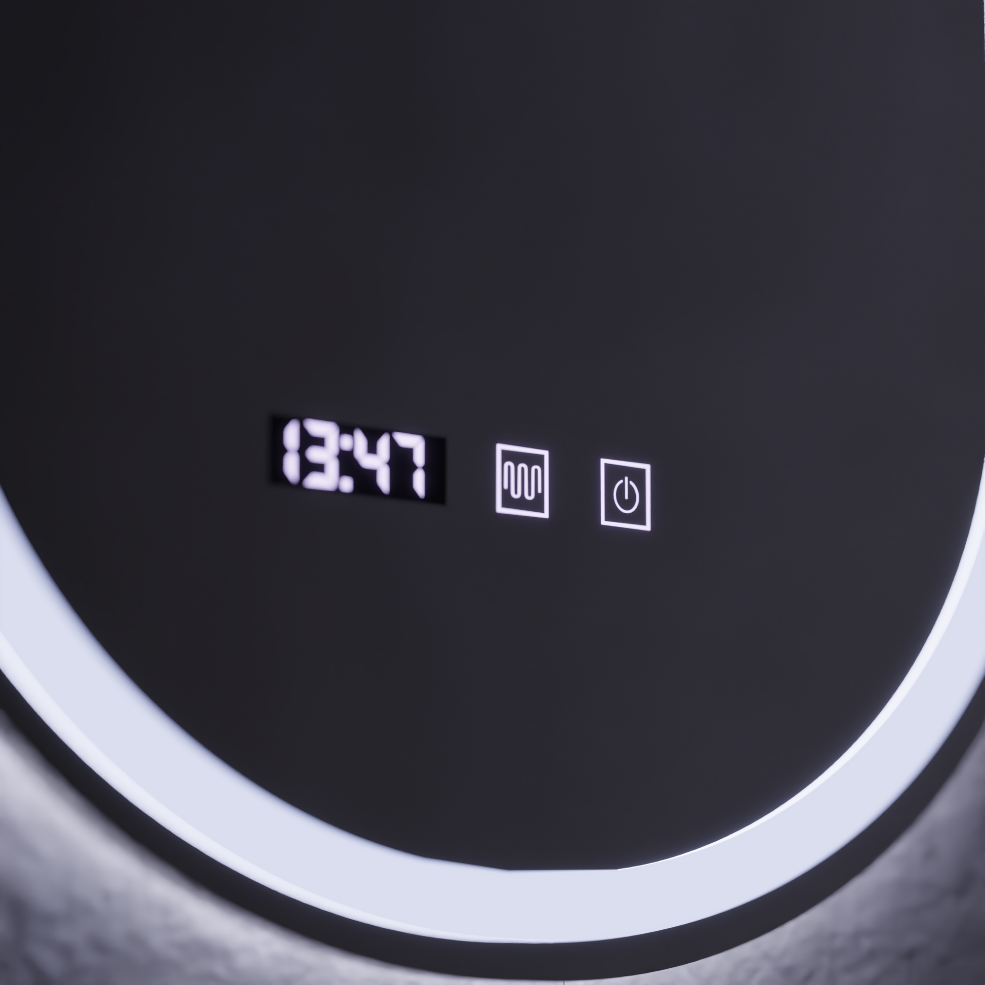 Καθρέφτης αφής LED ONIRA Σύστημα αποθολώματος, ρολόι και θερμοκρασία 50x80 cm Καθρέφτες Korman S Προεπιλεγμένος τίτλος Alessandro Design