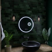 Στρογγυλός καθρέφτης LED, 11W, 60cm, Micah Marcello MotionGlow Sensor, Demister System, Clock & Thermometer, Cosmetic Magifier, Dimable Marcello Mirrors Προεπιλεγμένος τίτλος Alessandro Design