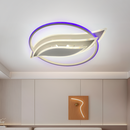 Πολυέλαιος LED με τηλεχειριστήριο JARRIA 52W, Φως Κρύο/Ζεστό/Ουδέτερο/RGB, Ρυθμιζόμενο, Λευκός πολυέλαιος LED με τηλεχειριστήριο Προεπιλεγμένος τίτλος Alessandro Design