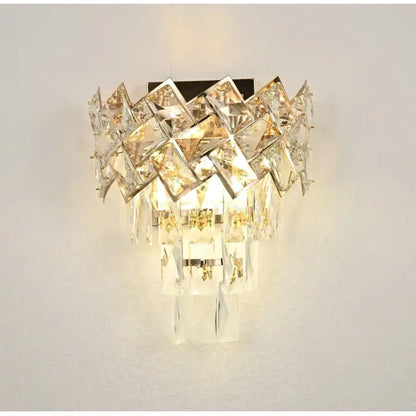 Επιτοίχιο φωτιστικό WINDSOR Cristal, 2x E14, Χρυσό Εσωτερικό φωτιστικό τοίχου Προεπιλεγμένος τίτλος Alessandro Design