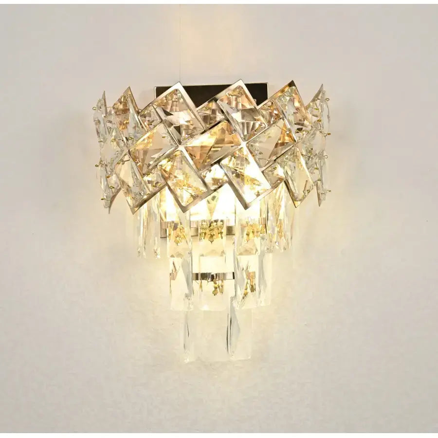 Επιτοίχιο φωτιστικό WINDSOR Cristal, 2x E14, Χρυσό Εσωτερικό φωτιστικό τοίχου Προεπιλεγμένος τίτλος Alessandro Design