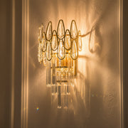 ALHAMBRA Φωτιστικό τοίχου Cristal 2x E14, 35x15cm, Χρυσό Φωτιστικό τοίχου εσωτερικού χώρου Προεπιλεγμένος τίτλος Alessandro Design