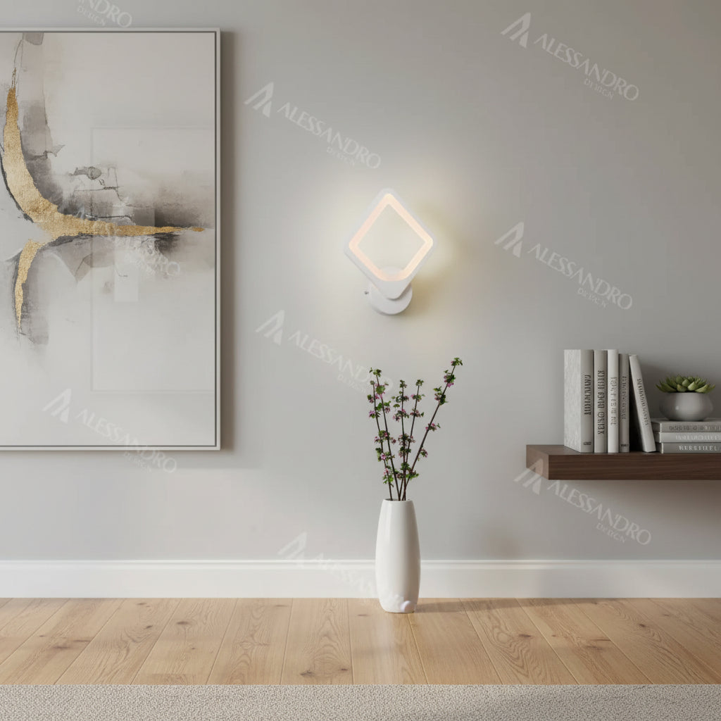 Akila LED φωτιστικό τοίχου, 15W, Λευκό, Κρύο/Ζεστό/Ουδέτερο φως Φώτα τοίχου εσωτερικού χώρου Προεπιλεγμένος τίτλος Alessandro Design