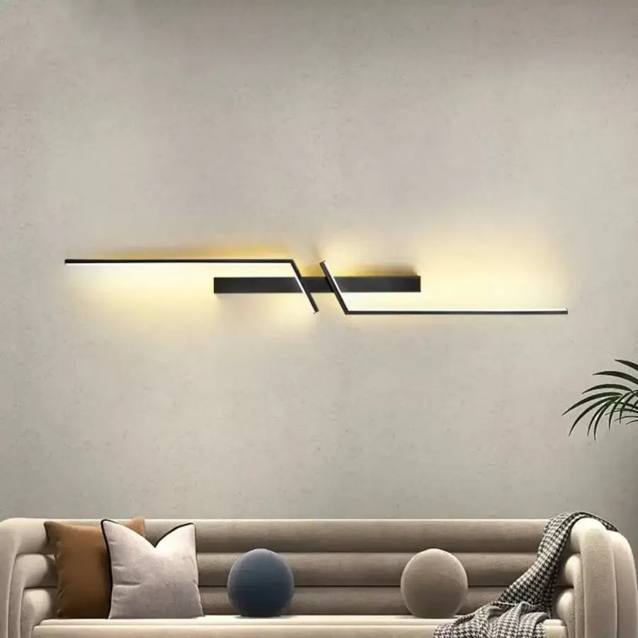 Avyaan φωτιστικό τοίχου LED 22W Μαύρα εσωτερικά φώτα τοίχου Προεπιλεγμένος τίτλος Alessandro Design