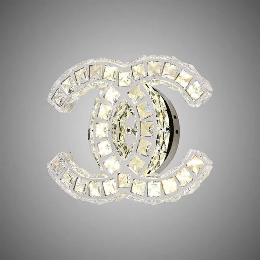 Επιτοίχιο φωτιστικό LED Crystal YANIRA 28W, Κρύο/Ζεστό/Ουδέτερο φως, Γυαλιστερό Chrome Luster LED Crystal Προεπιλεγμένος τίτλος Alessandro Design