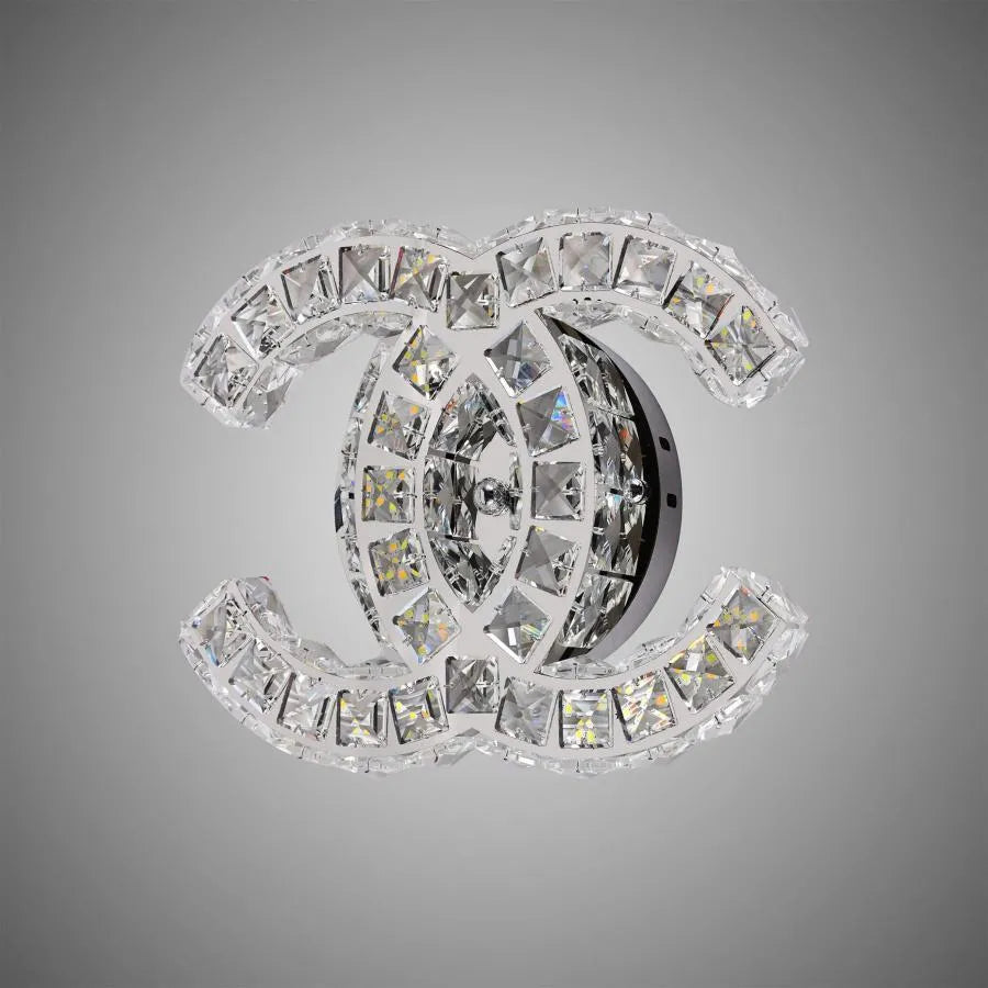 Επιτοίχιο φωτιστικό LED Crystal YANIRA 28W, Κρύο/Ζεστό/Ουδέτερο φως, Γυαλιστερό Chrome Luster LED Crystal Προεπιλεγμένος τίτλος Alessandro Design