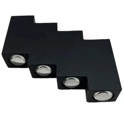 Aeetes Outdoor LED Wall Light, 8W, Metal, Black Outdoor Wall Lights Προεπιλεγμένος τίτλος Alessandro Design