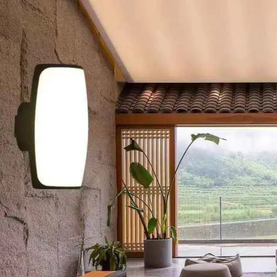 Casian 20W Outdoor LED Wall Light Μαύρο Λευκό Outdoor Wall Lights Προεπιλεγμένος τίτλος Alessandro Design