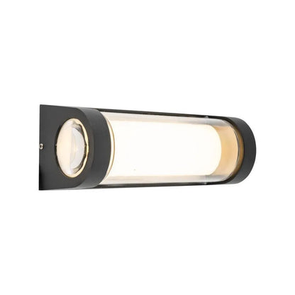 Han Outdoor LED Wall Light, 8W, Metal, Black Outdoor Wall Lights Προεπιλεγμένος τίτλος Alessandro Design