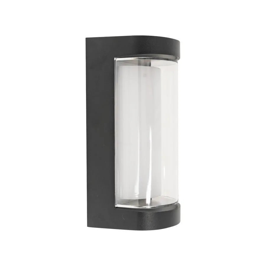 Han Outdoor LED Wall Light, 8W, Metal, Black Outdoor Wall Lights Προεπιλεγμένος τίτλος Alessandro Design