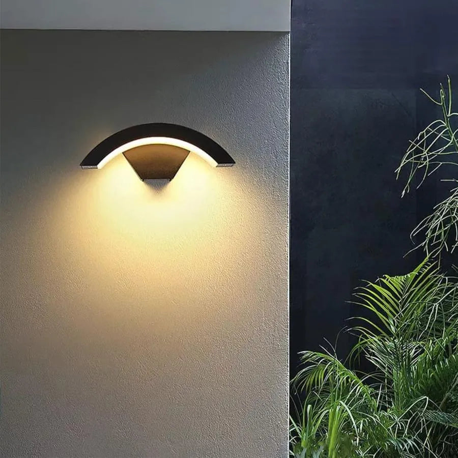 Φωτιστικό τοίχου LED εξωτερικού χώρου Harera, 12W, Metal, Black Φωτιστικά τοίχου εξωτερικού χώρου Προεπιλεγμένος τίτλος Alessandro Design