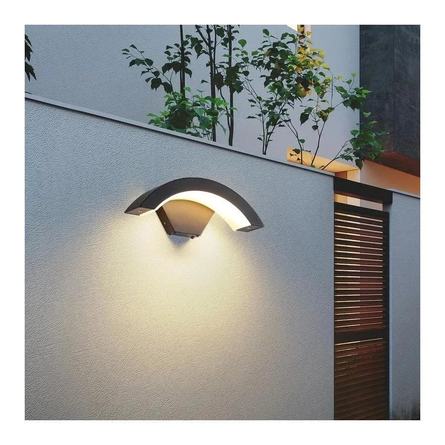 Φωτιστικό τοίχου LED εξωτερικού χώρου Harera, 12W, Metal, Black Φωτιστικά τοίχου εξωτερικού χώρου Προεπιλεγμένος τίτλος Alessandro Design
