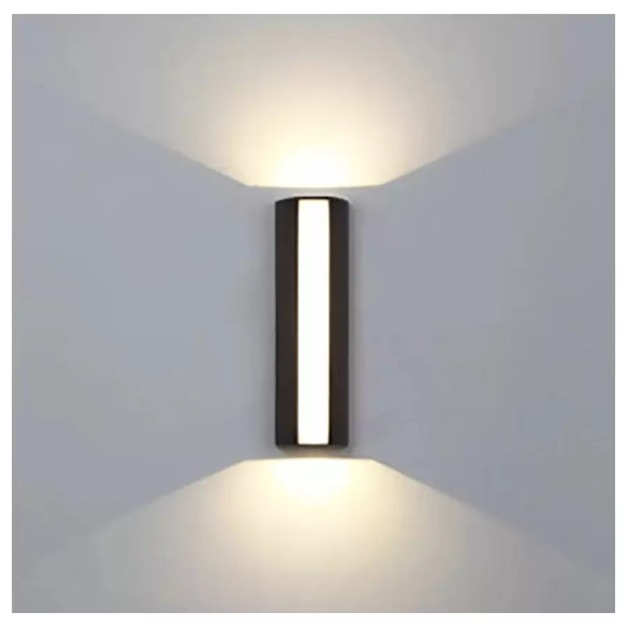 Berfin εξωτερικό φωτιστικό τοίχου LED, 7W, 3000K, μαύρο, μεταλλικό εσωτερικό φωτιστικό τοίχου Προεπιλεγμένος τίτλος Alessandro Design