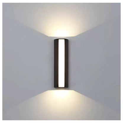 Berfin εξωτερικό φωτιστικό τοίχου LED, 7W, 3000K, μαύρο, μεταλλικό εσωτερικό φωτιστικό τοίχου Προεπιλεγμένος τίτλος Alessandro Design