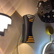 Brycen Φωτιστικό τοίχου LED εξωτερικού χώρου 10W Χρυσό Μαύρο Φωτιστικό τοίχου εξωτερικού χώρου Προεπιλεγμένος τίτλος Alessandro Design