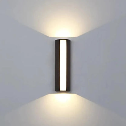 Φωτιστικό τοίχου LED εξωτερικού χώρου Carina, 20W, Μαύρο, 3000K, Μεταλλικό Φώτα τοίχου εξωτερικού χώρου Προεπιλεγμένος τίτλος Alessandro Design