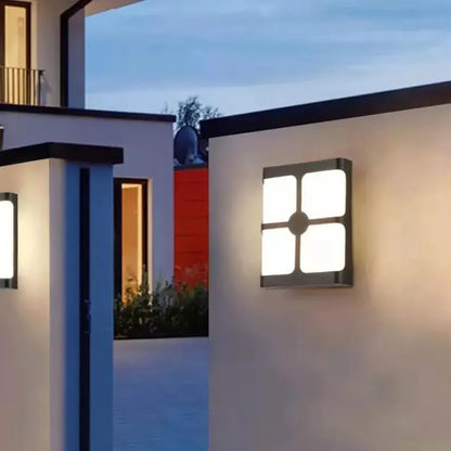 Timeea Outdoor LED Wall Light, 18W, Black, 3000K Outdoor Wall Lights Προεπιλεγμένος τίτλος Alessandro Design
