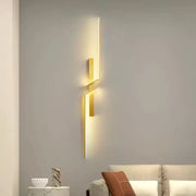 Φωτιστικό τοίχου LED Gavin 18W Λευκό Χρυσό Φωτιστικά εσωτερικού χώρου Προεπιλεγμένος τίτλος Alessandro Design