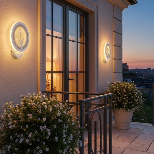 Φωτιστικό τοίχου DAISY LED, 14W, Κρύο/Ζεστό/Ουδέτερο φως, Λευκό με κρυστάλλινα φώτα τοίχου εσωτερικού χώρου Προεπιλεγμένος τίτλος Alessandro Design